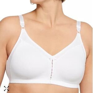 Bali sz 34D Classic Support Cotton Wireless Bra with Cool Comfort Fabric New